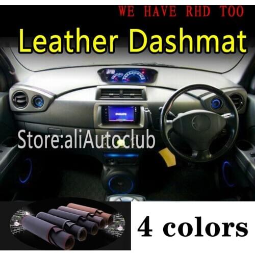 For TOYOTA BB QNC20 DAIHATSU COO MATERIA SUBARU DEX 2006-2016 Leather Dashmat Dashboard Cover Dash Mat Carpet Car accessories