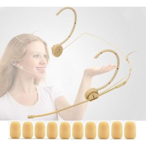 Linhuipad Small Foam Cover Windscreen for Countryman B3,DPA, and Point-Source Ear-hook Headset Microphones, Pack of 10