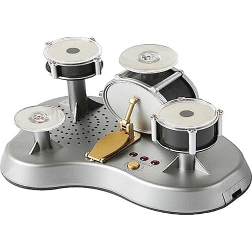 Mini Finger Drum Set Drumming LED Light Jazz Percussion Touch Sensitive Desktop Electronic Drumset With Internal Speaker