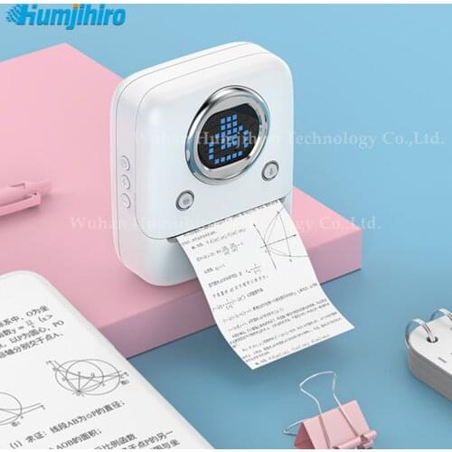 57mm Mini Voice Printer Handheld Wireless Bluetooth Thermal Label Printer WiFi Portable Photo Memo Printing for Android IOS