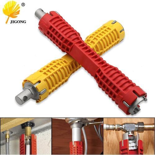 7/8 inch Hex Nut Multifunction Household Bath Kitchen Sink Basin Faucet Wrench Sink Red Install Tap spanner Installer Tools