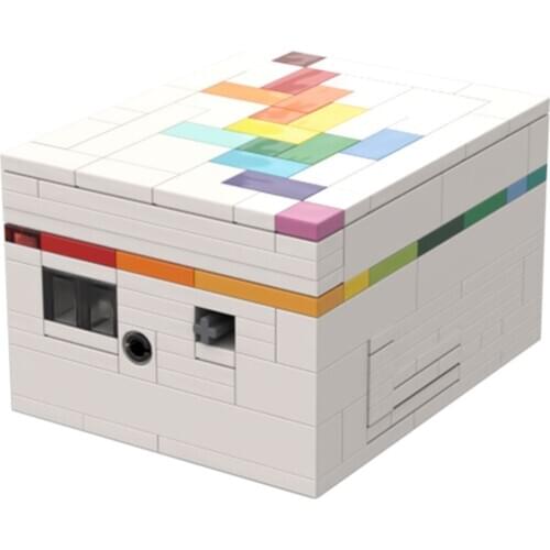 MOC Rainbow Road (a puzzle box) Diy MOC Block Bricks Treasure Box 233pcs Buildng Blocks Brick Educational Toys Kids Children