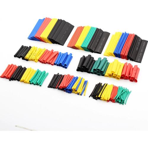 328Pcs Heat Shrink Tube Kit Shrinking Assorted Polyolefin Insulation Sleeving Heat Shrink Tubing Wire Cable 8 Sizes 2:1 s