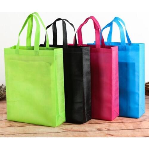 New colorful folding Bag Non-woven fabric Foldable Shopping Bags Reusable Eco-Friendly folding Bag Shopping Bags LX1406