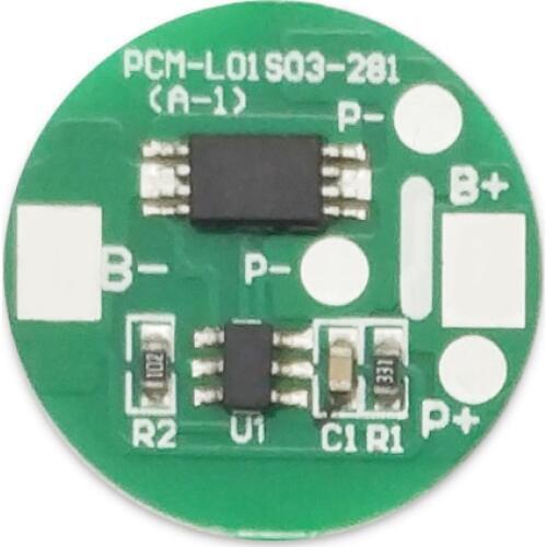 PCM-L01S03-281 (1S2.5A) Customized PCM BMS Protection Circuit Module for Li-ion Li-polymer Battery Pack