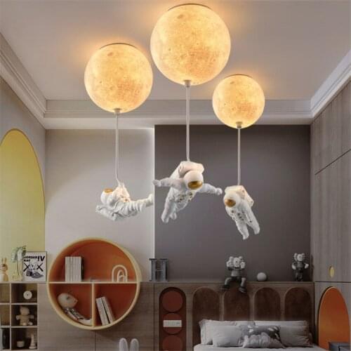Nordic Moon Cartoon Pendant Lamps Bedroom Decor Lamp Childrens Room Cloakroom Living Room Corridor Clothing Store Pendant Light