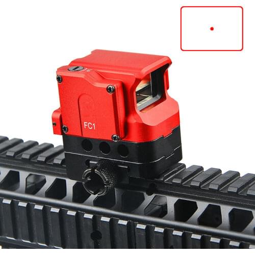 FC1 2MOA Red Dot Sight Scope Collimated Prismatic Reflex Scope Sight fit for 20mm Rail Hunting Scopes for Airsoft Sniper Rifle