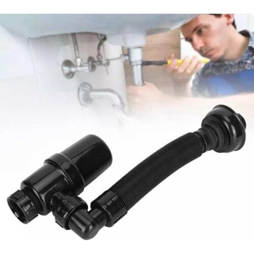 P Type Anti-Blocking Deodorant Wash Basin Sink Drain Pipe Plastic Trap Pipe Under-floor Drainage Bathroom Kitchen Accessories