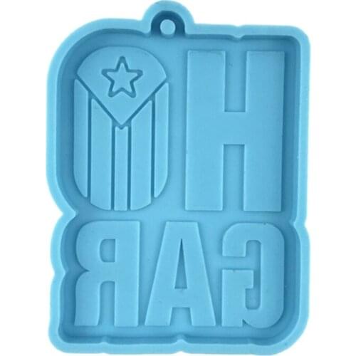 Silicone Mold for DIY Keychain Necklace Charms Epoxy Resin Jewellery Making