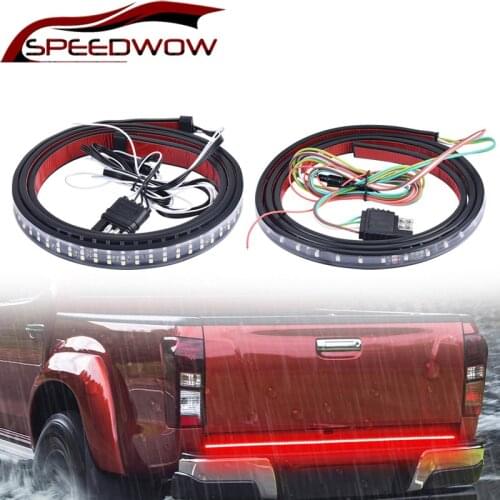 SPEEDWOW 12V Rear Light Strip Warning Signal LED Strip Rear Tail Runing Light Strip Pickup Truck LED Light Car Accessories