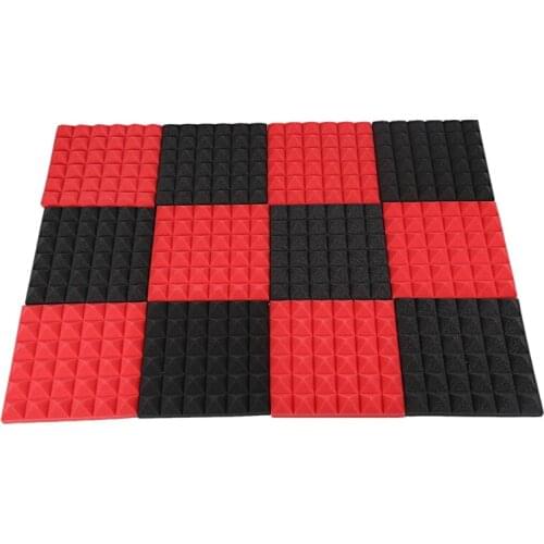 Charcoal Acoustic Foam Tiles Soundproofing Foam Panels Studio Sound Padding 2 x 10 x 10 Inch