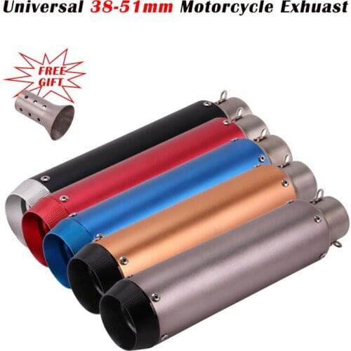 Universal Motorcycle GP Exhaust Escape Outlet Pipe Modified Muffler DB Killer For MT09 CB300R Z900 TRK502 duke 390 CB1000R