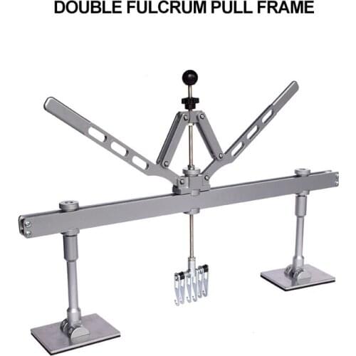 Dent Pull Rod Automobile Pit Heavy Sheet Metal Puller Quick Depression Repair Tool Double Pivot Large Pull Frame 6 Claw Hook