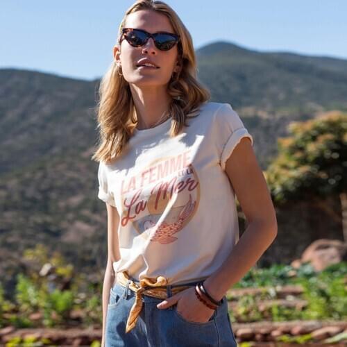 Floral Print Chic Tee Women Round Collar Long Sleeve White Loose Casual T Shirts Summer Sweet Vintage Y2K Top Tunic Tops