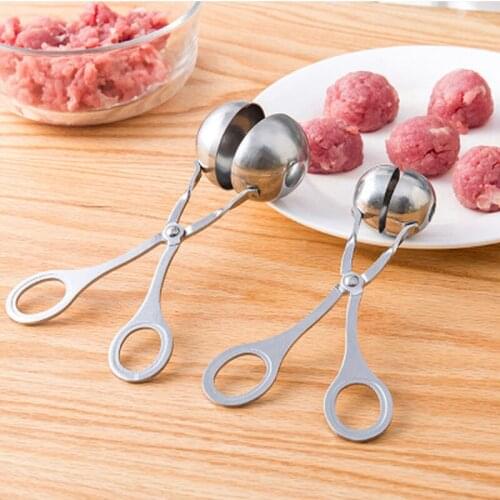 1 Pcs Convenient Kitchen Meatball Maker Stainless Steel Meatball Clip Fish Ball Rice Ball Making Mold Tool Kitchen Accessories