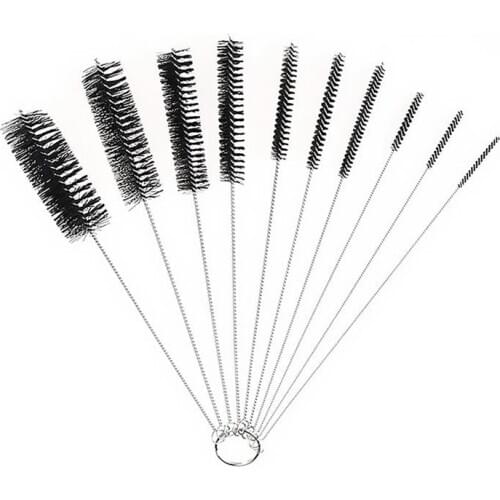 10Pcs/set Nylon Brush Multi-Functional Tools Cleaning Brush Drink Straws Sewing Machines Paint Spray Guns Cleaning Brush