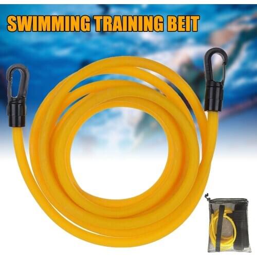 13.1ft Swim Training Resistance Band Swimming Tether Stationary Swim Harness with Mesh Bag
