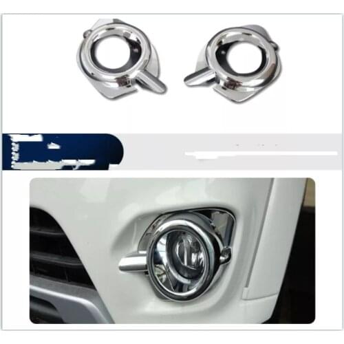 For Mitsubishi Pajero sport 2013 2014 2015 2016 High Quality ABS chromed front fog lamp cover 2pcs car accessories