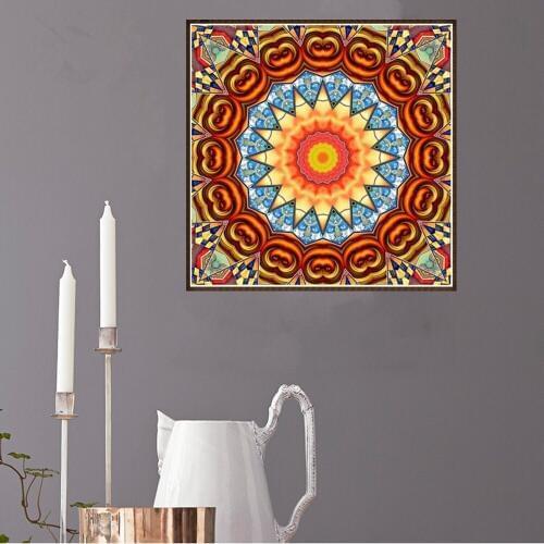 5D Diamond Round drill painting Crystal Picture Round algae well Diamond Embroidered painting living home decoration gifts