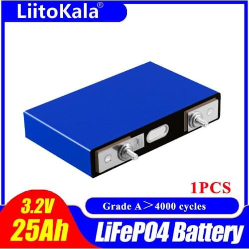 LiitoKala 3.2V 25Ah Lifepo4 Battery 4S 12.8V Battery pack Lithium Iron Phosphate Battery Pack, Solar Motorcycle Electric Vehicle
