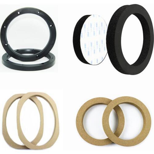 1Pair Car Speaker 6 /6.5 /6 * 9 Inch Wood Washer Plastic Pad Sponge Voice Coil Sound Insulation Cotton Refit DIY Repair Parts