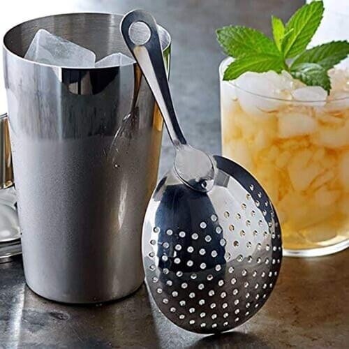 Bar Strainer Ice Strainer Cocktail Strainer 304 Stainless Steel Hawthorn Cocktail Mesh Juice Strainer Bar Tools For Bartender
