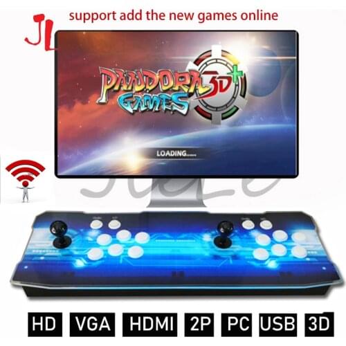 Wireless add Pandora Key Arcade 168 x3D Console with PCB Board 2 Player Home Use Controller 4018 Games Retro Video Game Machine
