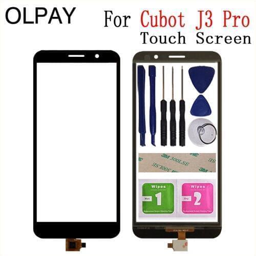 Mobile Phone Touch Screen Digitizer For Cubot J3 Pro 5.5" inch Touch Glass Sensor Repair Tools Free Adhesive And Wipes
