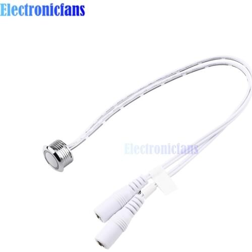 DC12V Mini Smart Sensor Switch LED Round Metal Stepless Touch Dimmer Closet Corridor LED Strip Light Switch Home Detector Switch