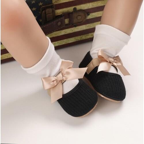 Baby Shoes Children Casual Shoes Bow Non-slip Shoes Newborn Toddler First Walkers Socks Shoes For Kids Gifts Childrens Shoes