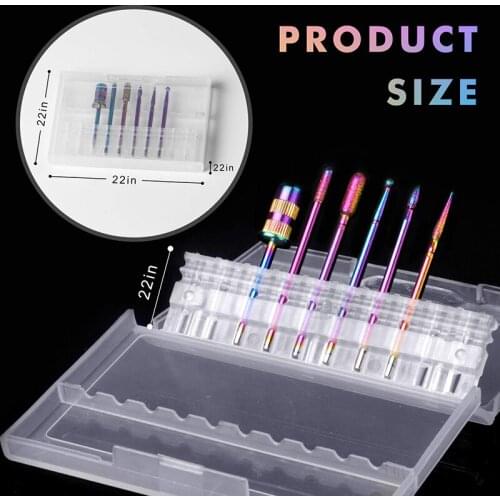 6pcs Nail Art Drill Bits Manicure For Machine Milling Cutter Nail Burr Pedicure Accessories Gel Remover File Rotary Mill