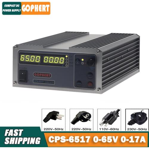 CPS 6517 adjustable DC power supply constant voltage power supply MCU PFC compact laboratory switching power supply 0-65V 0-17A