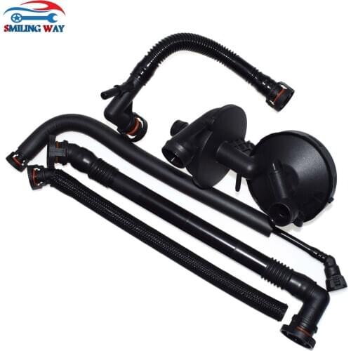 SMILING WAY# Oil Separator Crankcase Vent Valve & Breather Hose For BMW 520i 523i 525i 528i 530i 320i 323i 325i 328i 330i X3 X5