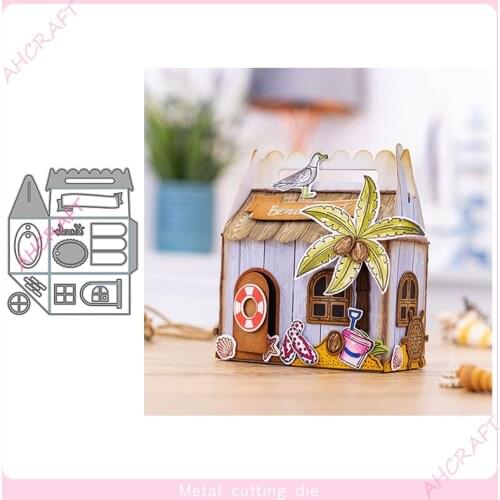 House Box set Metal Cutting Dies for DIY Scrapbooking Photo Album Decorative Embossing Paper Card Crafts Die 2021