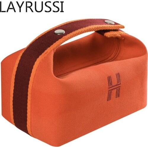 LAYRUSSI Female Portable Cosmetic Bag Toiletry Organize Waterproof Makeup Storage Bag Large Capacity Women Men Travel Wash Bags
