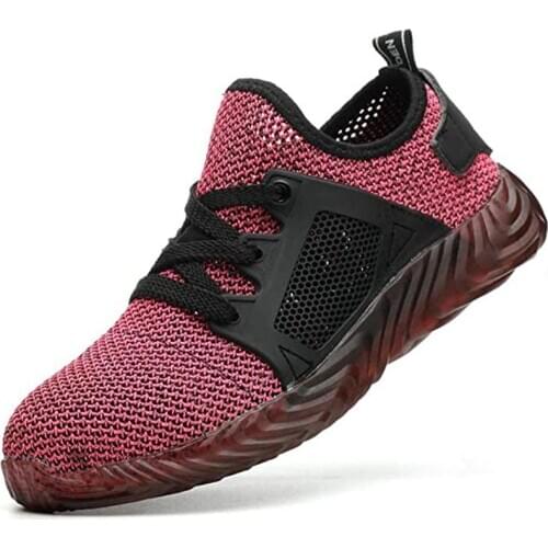 Pink Shoes For Women Safety Shoes For Women Work Boots Safety Steel Toe Shoes Men Security Shoes