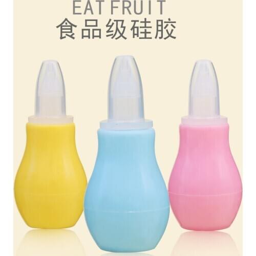Manual silicone nasal aspirator nasal aspirator pump type infant nasal aspirator cold nasal mucus cleaning