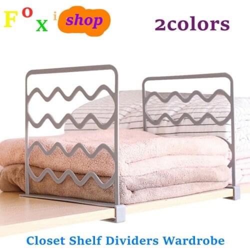 Closets Shelf Dividers Wardrobe Adjustable Partition Kitchen Cabinets Closet Books Divider Organizer High Quality Home Decorate