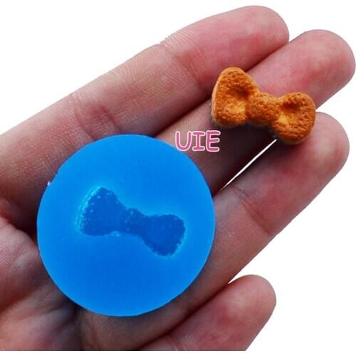 GYL098U 19.8mm x 9.2mm Bow Silicone Mold Fondant Cake Decoration Candy Resin Clay Earrings Necklace Craft Soap Candle FOOD SAFE
