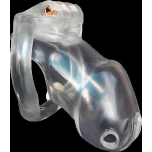 Clear Small Male Chastity Belt Chastity Device Keuschheitsgurtel Holy Trainer V2 , Male Chastity Cage Device Bondage Fetish