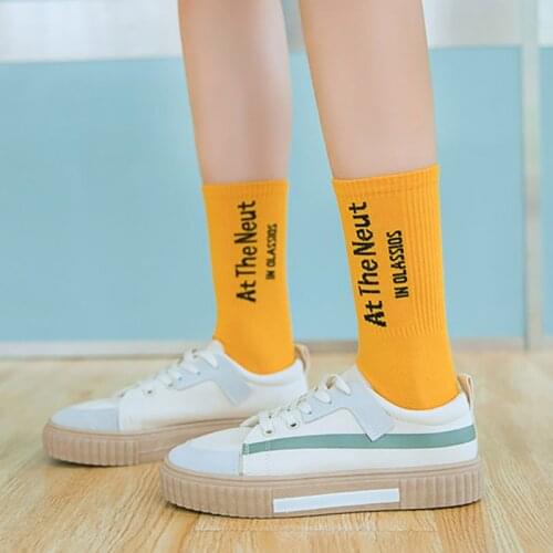 High Quality Fashion Mens Breathable Basketball Socks Elite Thick Sports Socks Unisex Harajukumens happy Funny Letter socks