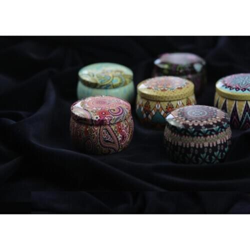 Tinplate Airtight Canister Storage Jar Lid Pots Candy Jar for Baked Goods