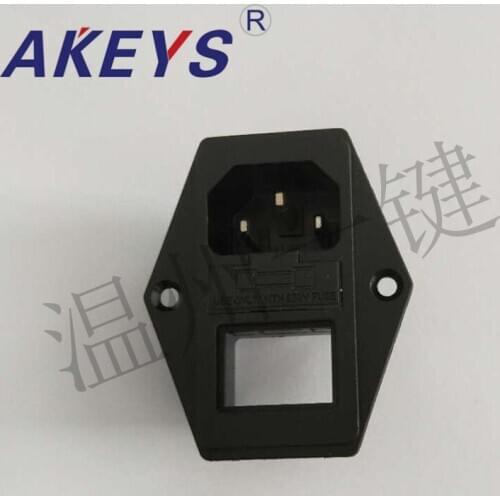 1 PC AC-215 card word socket without switch with fuse 250V three-hole power seat AC socket