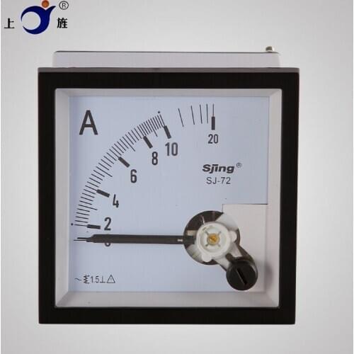 1PCS SJ-72 CP-72 SQ-72 CZ-72 AC 1A 5A 10A 20A 30A 40A 50A Accuracy Analog Panel Meter Ammeter Amperemeter