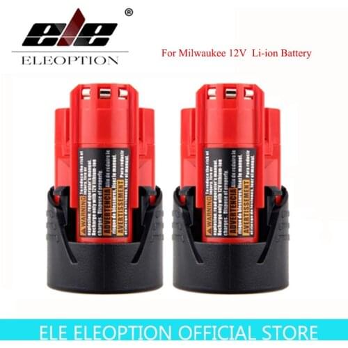 12V 3000mAh Li-ion Battery for Milwaukee M12 48-11-2401, 48-11-2402, 48-11-2420, 48-11-2430 48-11-2440 48-11-2460 48-11-2411