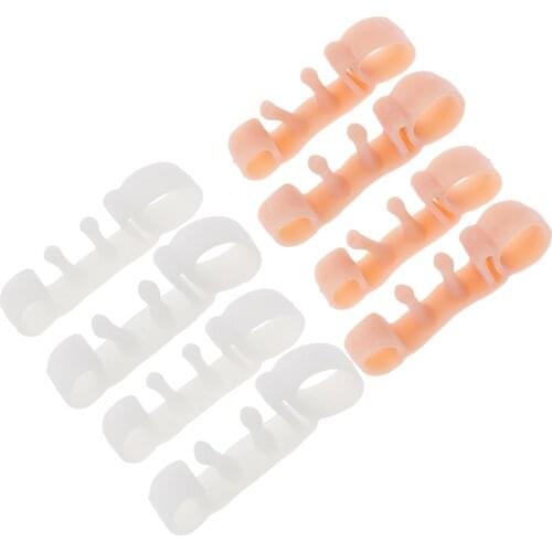 2 Pairs Gel Toe Separator/Spacers/Stretchers for Men Women, Bunion Relief, Alleviating Pain After Yoga or Sports Activities