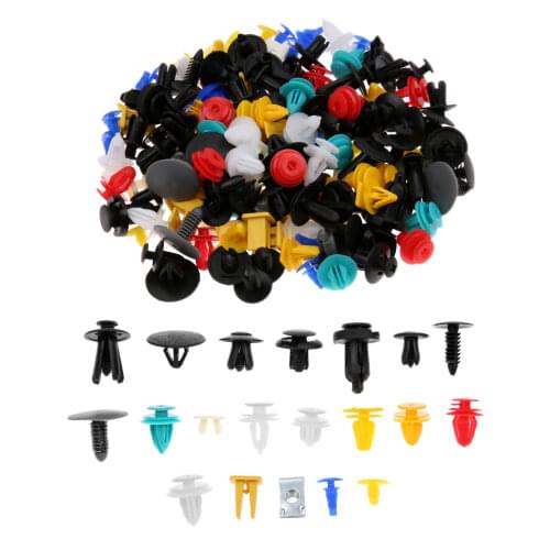 200x Universal Mixed Auto Fastener Clip 20kind Car Bumper Retainer Fastener Rivet Door Trim Panel Clip Fender Liner For Most Car