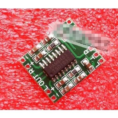 Free Shipping! 2 * 3W Mini digital amplifier board PAM8403 D-class 2.5 ~ 5V USB power supply available module sensor