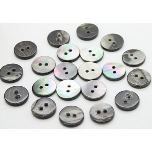 Free shipping 20pcs/lot High quality black butterfly shell deep sea shell button natural material sweater button 9 mm ~ 28 mm