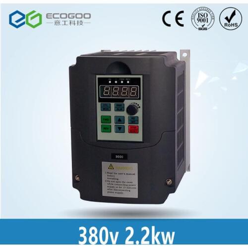 Freeshipping ! 3 Phase 2.2kw 380V/5A Frequency Inverter&Optional parts (extension cable and box)
